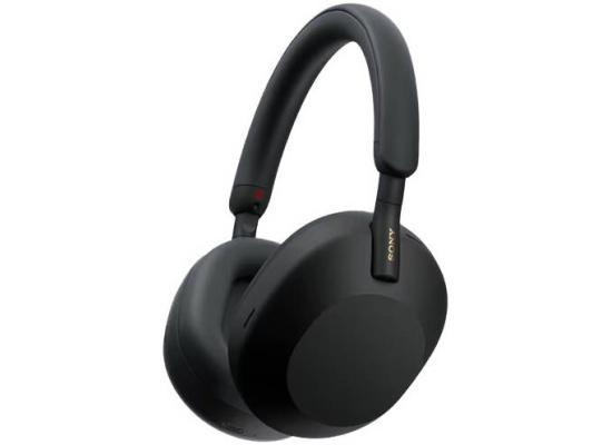 Sony WH-1000XM5SA Premium Noise Cancelling Wireless Over-Ear Headphones, Bluetooth, Clear Call Quality, High-Resolution Sound, Up to 30 Hours Battery Life, Soft Case, Including iOS and Android - Black